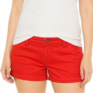 Express Red Shorts Cotton Blend